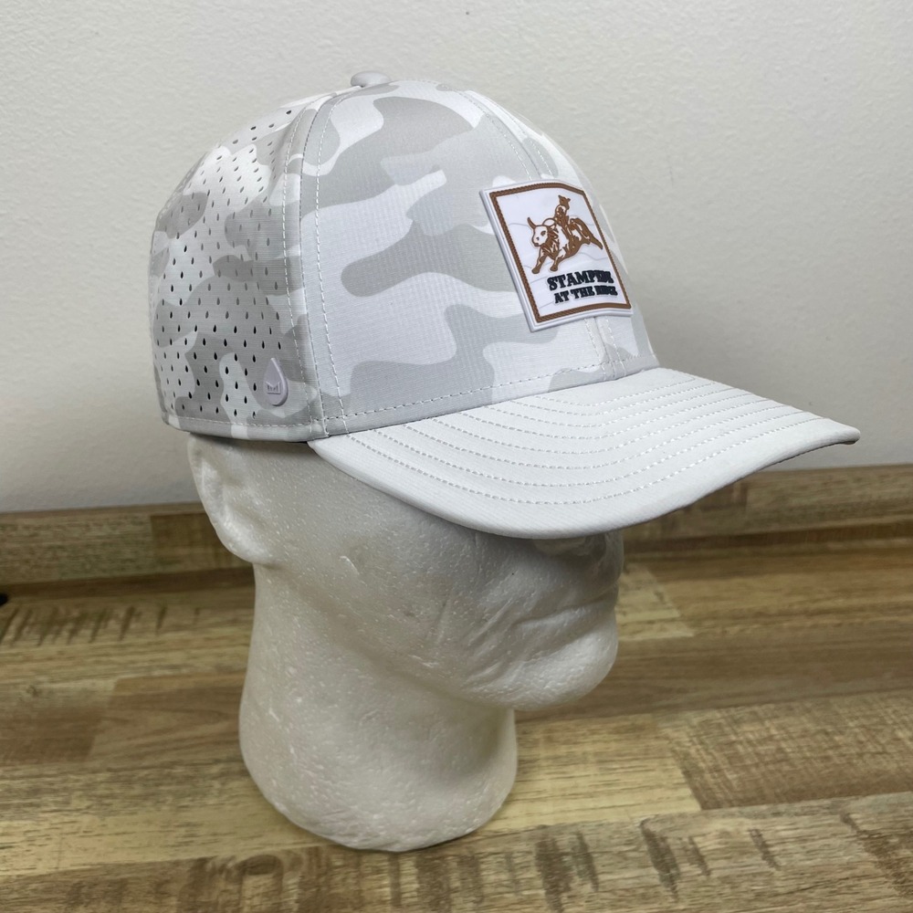 Melin Hydro A-Game Snow Camo Hat Stampede at the Ridge Snapback Men OSM New Med